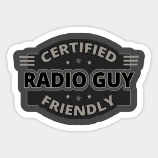 Friendly Radio Guy - Ham Radio Operator Sticker